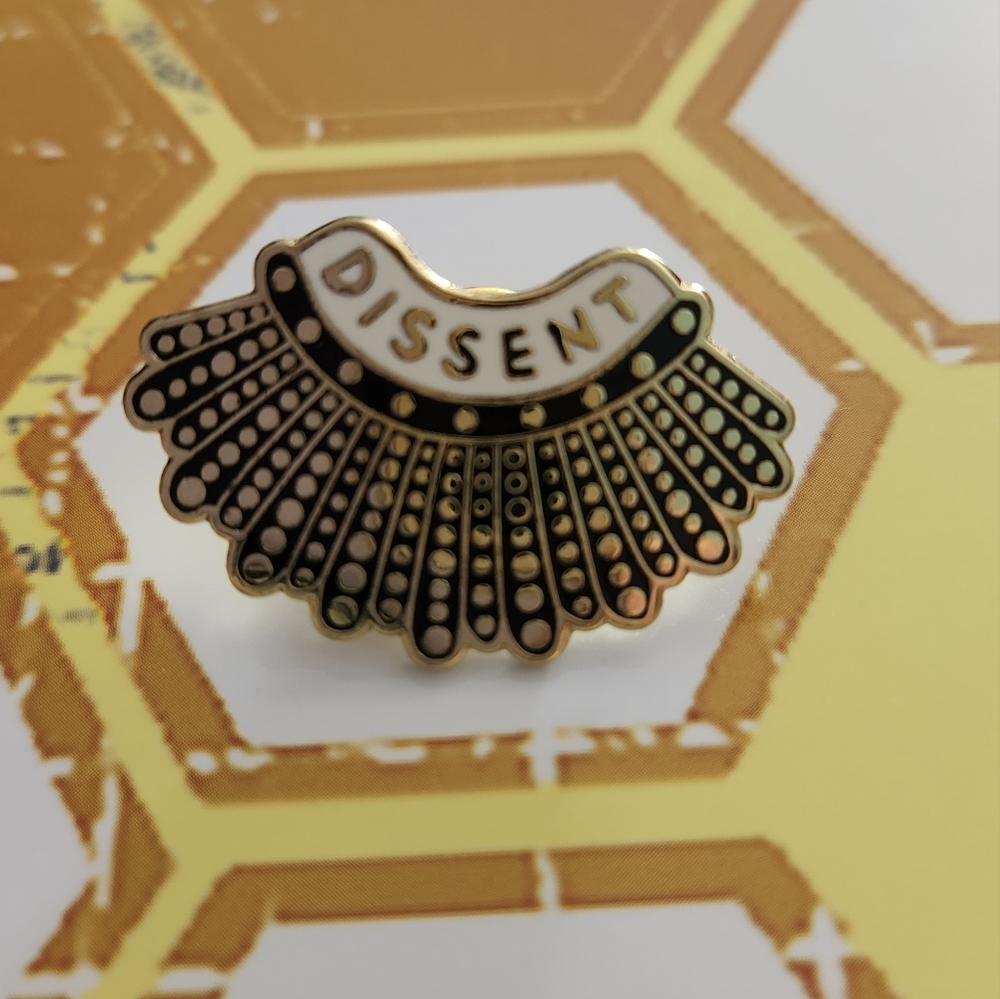 RBG Dissent Collar Pin